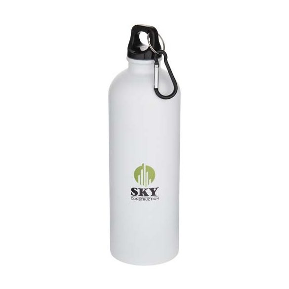 Oregon 750 ml matte RCS recycled single wall stainless steel water bottle with carabiner