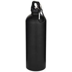   Oregon 750 ml matte RCS recycled single wall stainless steel water bottle with carabiner