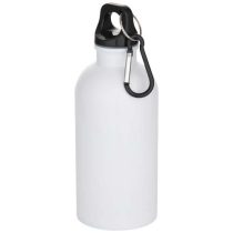   Oregon 400 ml sublimation RCS recycled single wall stainless steel water bottle with carabiner
