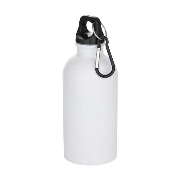 Oregon 400 ml sublimation RCS recycled single wall stainless steel water bottle with carabiner