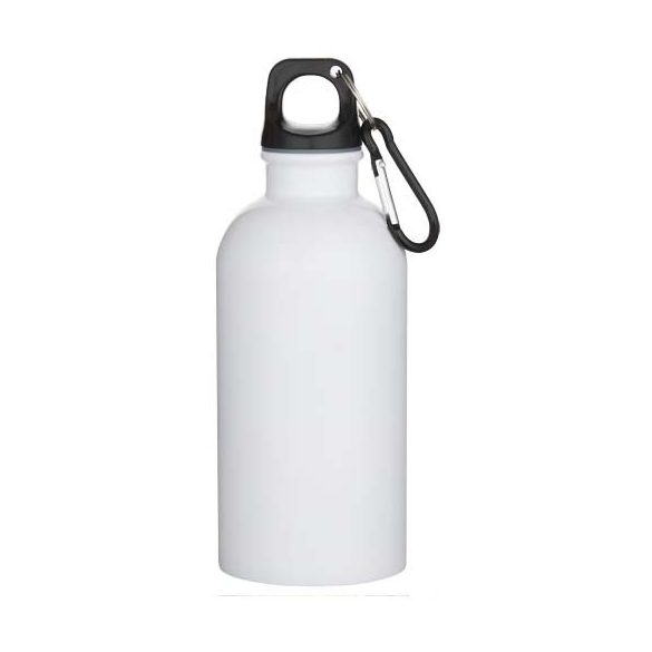 Oregon 400 ml sublimation RCS recycled single wall stainless steel water bottle with carabiner