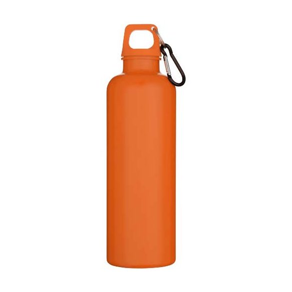 Oregon 750 ml solid colour RCS recycled plastic water bottle with carabiner  
