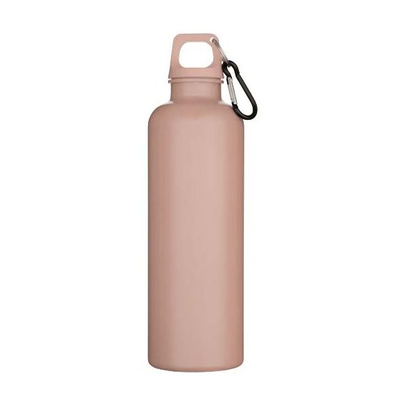 Oregon 750 ml solid colour RCS recycled plastic water bottle with carabiner  
