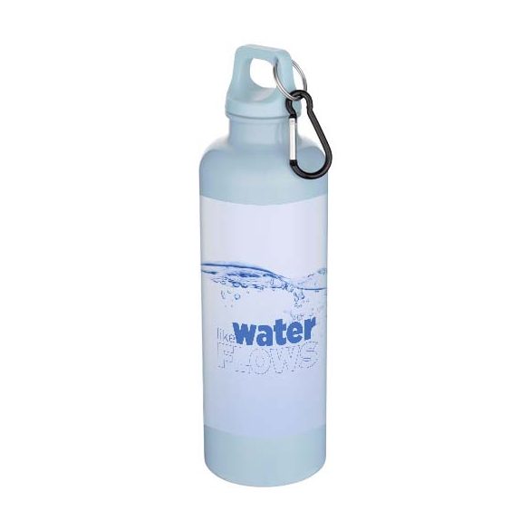 Oregon 750 ml solid colour RCS recycled plastic water bottle with carabiner  