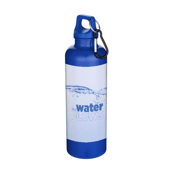 Oregon 750 ml solid colour RCS recycled plastic water bottle with carabiner  
