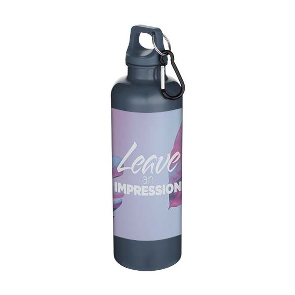 Oregon 750 ml solid colour RCS recycled plastic water bottle with carabiner  
