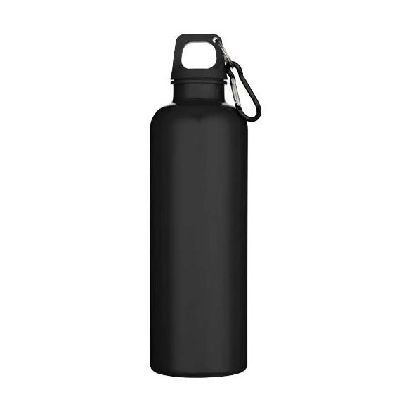 Oregon 750 ml solid colour RCS recycled plastic water bottle with carabiner  