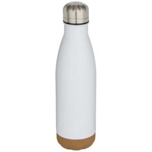 Cove 500 ml double wall vacuum insulated stainless steel water bottle with cork details