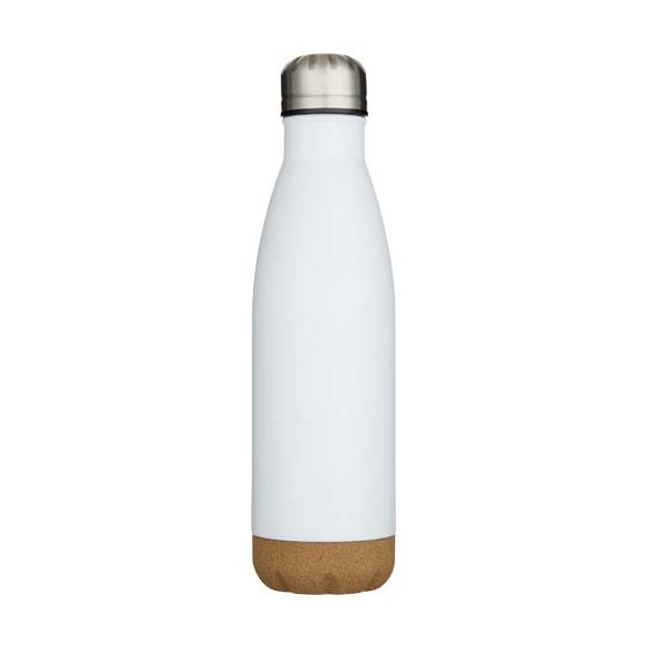 Cove 500 ml double wall vacuum insulated stainless steel water bottle with cork details