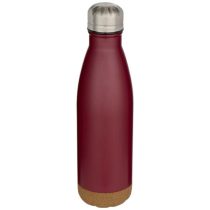   Cove 500 ml double wall vacuum insulated stainless steel water bottle with cork details