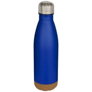 Cove 500 ml double wall vacuum insulated stainless steel water bottle with cork details