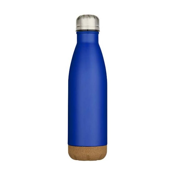 Cove 500 ml double wall vacuum insulated stainless steel water bottle with cork details