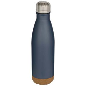 Cove 500 ml double wall vacuum insulated stainless steel water bottle with cork details