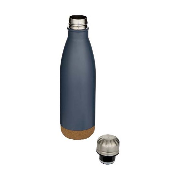 Cove 500 ml double wall vacuum insulated stainless steel water bottle with cork details