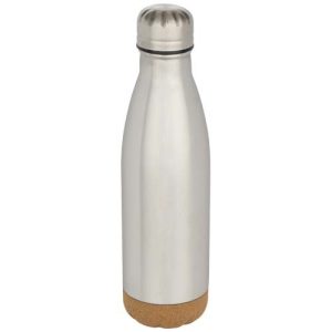 Cove 500 ml double wall vacuum insulated stainless steel water bottle with cork details