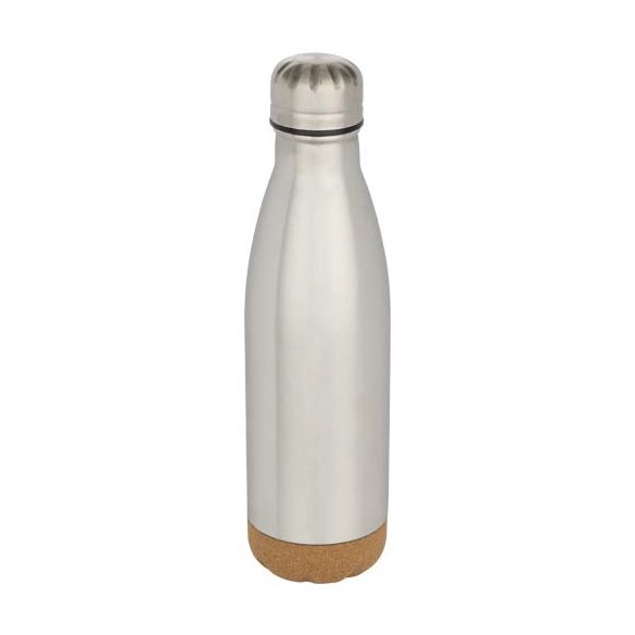 Cove 500 ml double wall vacuum insulated stainless steel water bottle with cork details