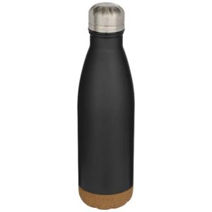 Cove 500 ml double wall vacuum insulated stainless steel water bottle with cork details