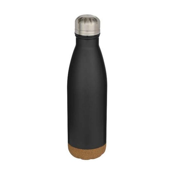 Cove 500 ml double wall vacuum insulated stainless steel water bottle with cork details
