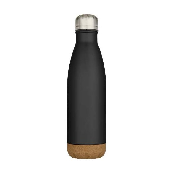 Cove 500 ml double wall vacuum insulated stainless steel water bottle with cork details