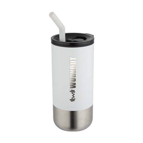 Grayson 480 ml RCS recycled insulated tumbler with straw