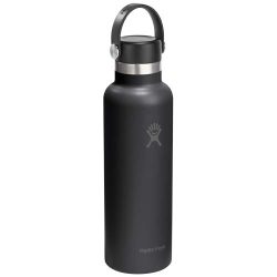   Hydro Flask Standard Mouth 621 ml insulated stainless steel water bottle with straw cap