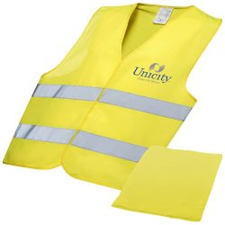 Watch-out professional safety vest in pouch
