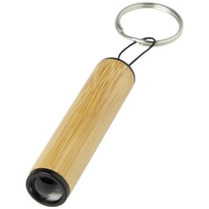 Cane bamboo key ring with light