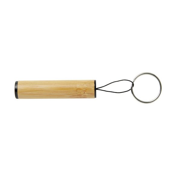 Cane bamboo key ring with light