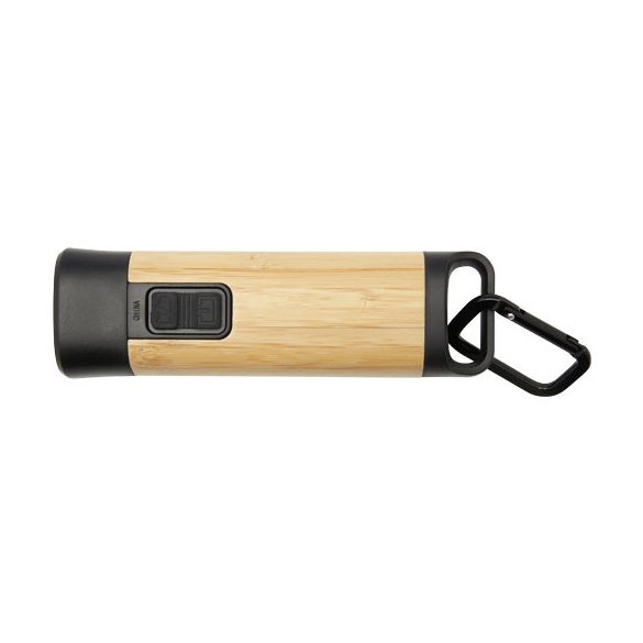 Kuma bamboo/RCS recycled plastic torch with carabiner