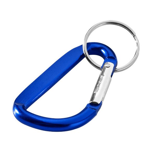 Timor recycled aluminium carabiner keychain