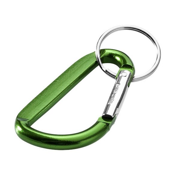 Timor recycled aluminium carabiner keychain