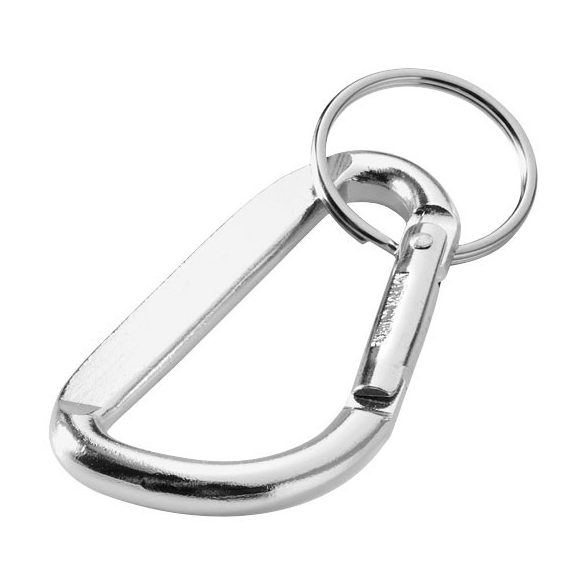 Timor recycled aluminium carabiner keychain