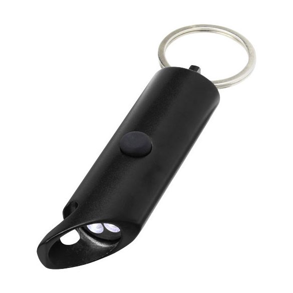 Flare RCS recycled aluminium IPX LED light and bottle opener with keychain