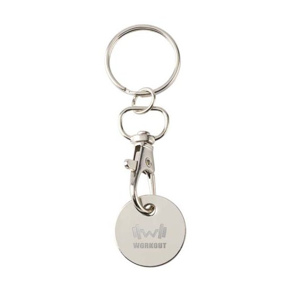 Rory keyring with trolley coin