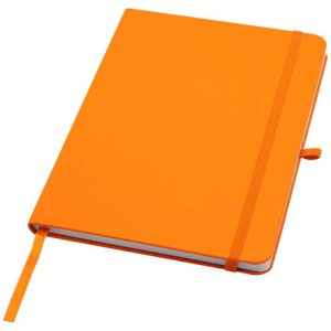 Teak A5 recycled hard cover notebook with lined pages