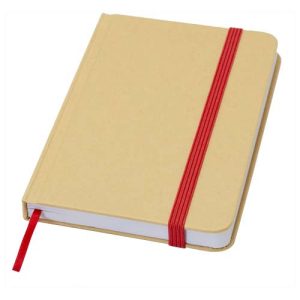 Reed A6 recycled hard cover notebook with plain pages