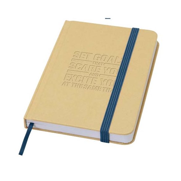 Reed A6 recycled hard cover notebook with plain pages