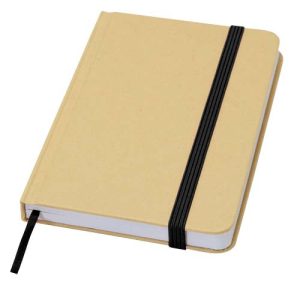 Reed A6 recycled hard cover notebook with plain pages