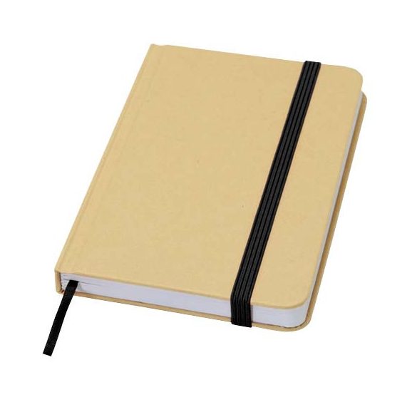 Reed A6 recycled hard cover notebook with plain pages