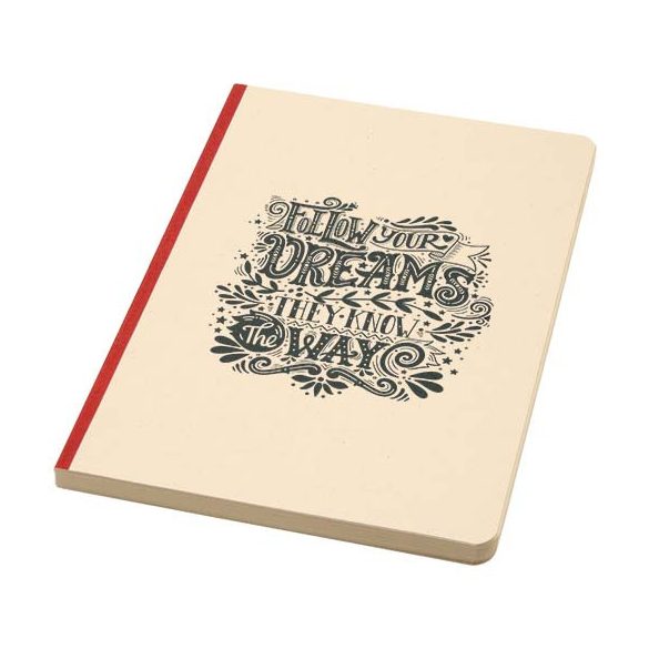 Liliana A5 sugarcane and RPET soft cover notebook