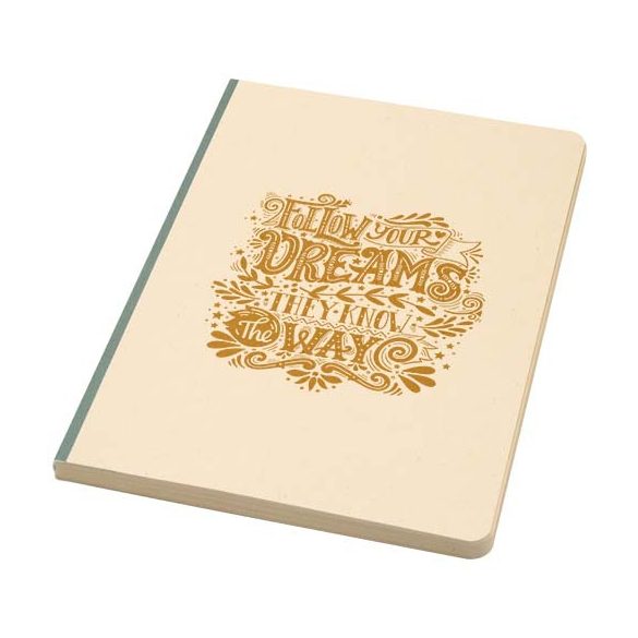 Liliana A5 sugarcane and RPET soft cover notebook