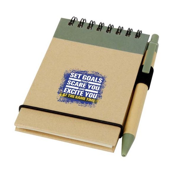 Zuse A7 recycled jotter notepad with pen