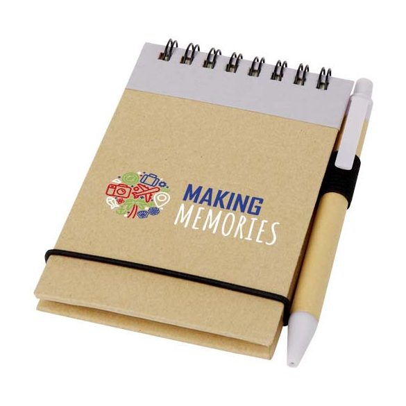 Zuse A7 recycled jotter notepad with pen