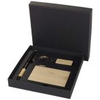   Minka RCS recycled aluminium ballpoint pen, keychain and RFID card holder gift set
