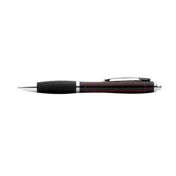 Nash ballpoint pen with coloured barrel and grip