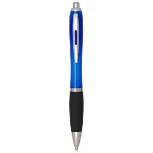 Nash RCS recycled plastic ballpoint pen with coloured barrel and black grip (black ink)