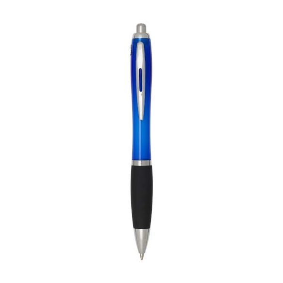 Nash RCS recycled plastic ballpoint pen with coloured barrel and black grip (black ink)