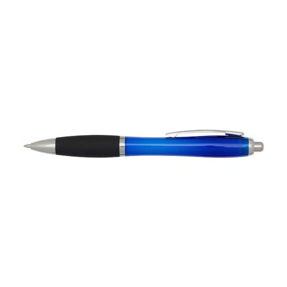 Nash RCS recycled plastic ballpoint pen with coloured barrel and black grip (black ink)