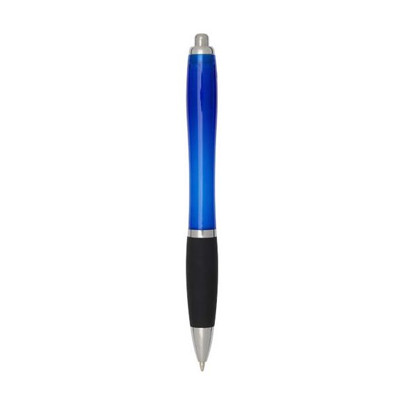 Nash RCS recycled plastic ballpoint pen with coloured barrel and black grip (black ink)