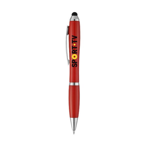 Nash stylus ballpoint pen with coloured grip